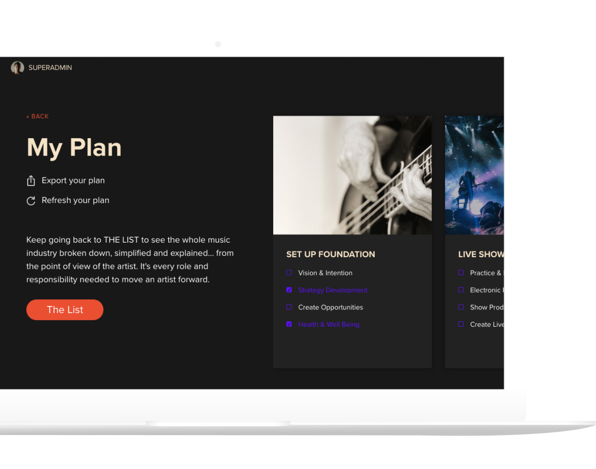 Centralized.me Artist Management Platform